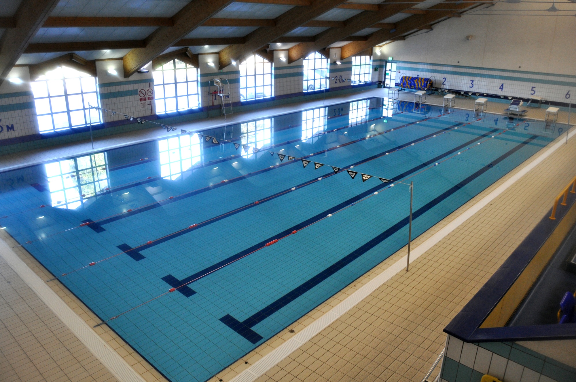 The swimming pool at Repton School, one of SDWP's training venues